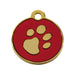 Identification plate for collar Imarc Circle Red Golden - Домашни Животни<<<Дом Градина<<<BigBuy&&&Пътуване и