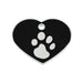 Identification plate for collar Imarc Heart Black Silver - Домашни Животни<<<Дом Градина<<<BigBuy&&&Пътуване и