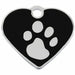 Identification plate for collar Imarc Heart Black Silver - Домашни Животни<<<Дом Градина<<<BigBuy&&&Пътуване и