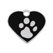 Identification plate for collar Imarc Heart Black Silver - Домашни Животни<<<Дом Градина<<<BigBuy&&&Пътуване и
