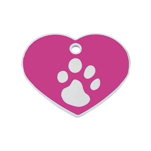 Identification plate for collar Imarc Heart Pink Silver - Домашни Животни<<<Дом Градина<<<BigBuy&&&Пътуване и