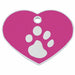 Identification plate for collar Imarc Heart Pink Silver - Домашни Животни<<<Дом Градина<<<BigBuy&&&Пътуване и