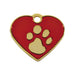 Identification plate for collar Imarc Heart Red Golden - Домашни Животни<<<Дом Градина<<<BigBuy&&&Пътуване и