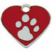 Identification plate for collar Imarc Heart Red Silver - Домашни Животни<<<Дом Градина<<<BigBuy&&&Пътуване и
