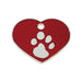 Identification plate for collar Imarc Heart Red Silver - Домашни Животни<<<Дом Градина<<<BigBuy&&&Пътуване и