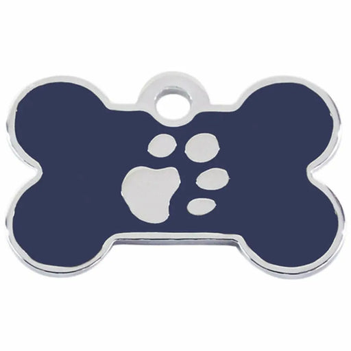 Identification plate Imarc Bone Blue Silver - Домашни Животни<<<Дом Градина<<<BigBuy&&&Пътуване и разходки<<<Домашни
