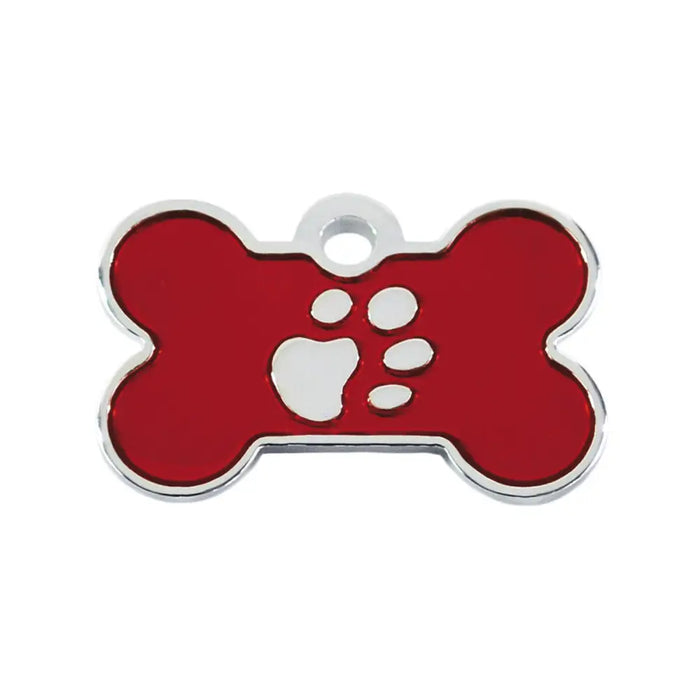 Identification plate Imarc Bone Red Silver - Домашни Животни<<<Дом Градина<<<BigBuy&&&Пътуване и разходки<<<Домашни