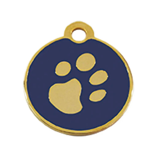 Identification plate Imarc Circle Blue Golden - Домашни Животни<<<Дом Градина<<<BigBuy&&&Пътуване и разходки<<<Домашни