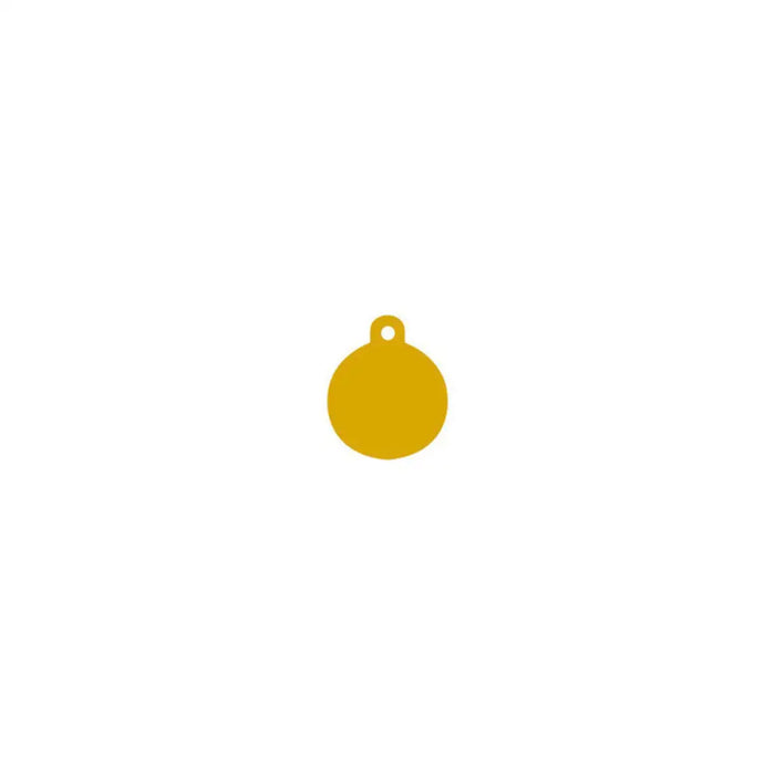 Identification plate Imarc Circle Yellow Golden - Домашни Животни<<<Дом Градина<<<BigBuy&&&Пътуване и
