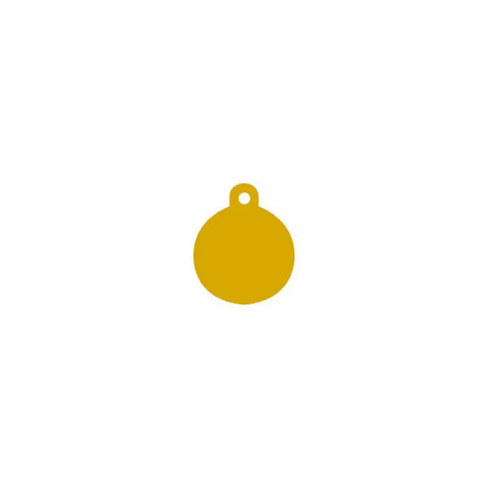 Identification plate Imarc Circle Yellow Golden - Домашни Животни<<<Дом Градина<<<BigBuy&&&Пътуване и