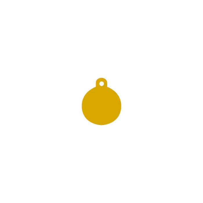 Identification plate Imarc Circle Yellow Golden - Пътуване и разходки<<<Домашни Животни<<<Дом Градина<<<BigBuy