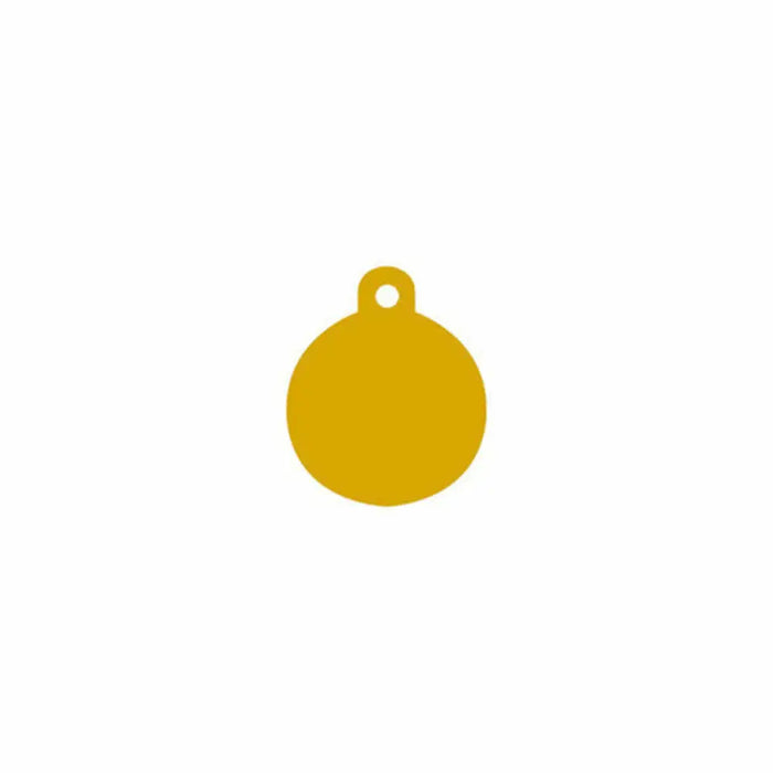 Identification plate Imarc Circle Yellow Golden - Пътуване и разходки<<<Домашни Животни<<<Дом Градина<<<BigBuy