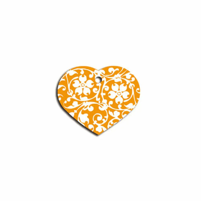 Identification plate Imarc Heart Yellow Orange - Домашни Животни<<<Дом Градина<<<BigBuy&&&Пътуване и разходки<<<Домашни