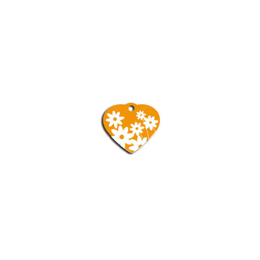 Identification plate Imarc Heart Yellow Orange - Домашни Животни<<<Дом Градина<<<BigBuy&&&Пътуване и разходки<<<Домашни