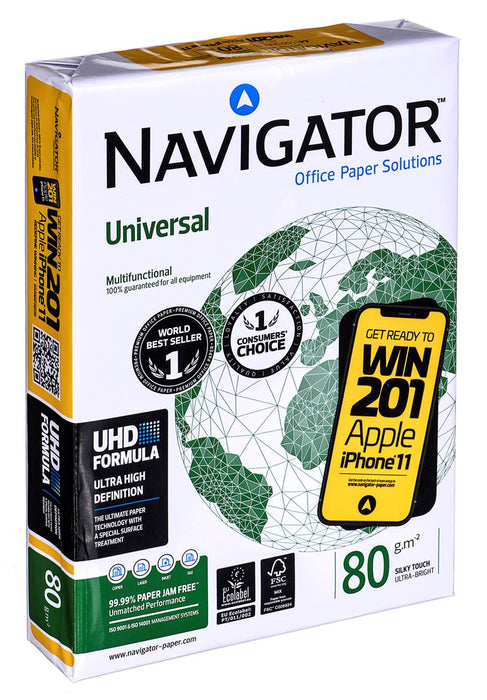 Printer Paper Navigator Universal White 500 Sheets