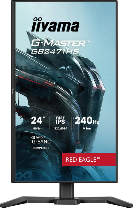 iiyama G-MASTER GB2471HS-B1 computer monitor 60.5 cm (23.8") 1920 x 1080 pixels Full HD Black