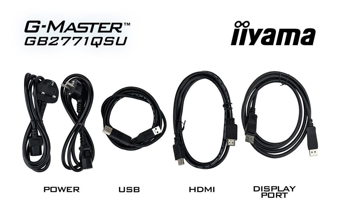 iiyama G-MASTER GB2771QSU-B1 computer monitor 68.6 cm (27") 2560 x 1440 pixels Wide Quad HD Black