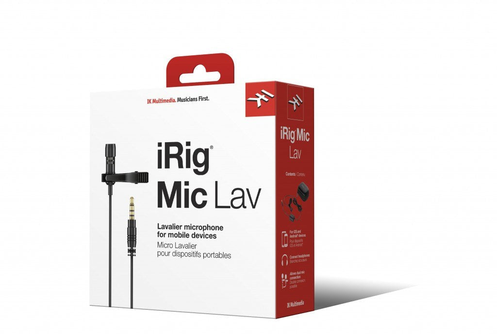 IK Multimedia iRig Mic Lav Black Clip-on microphone - MicrophonesMIS-MIK<<<Microphones and headphonesMIS<<<ActionPL