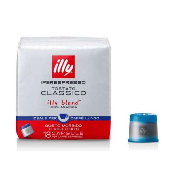 Coffee capsules ILLY iperEspresso Classico Lungo – Medium Roast – 18 pieces