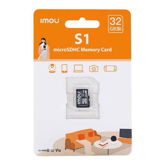 Memory card IMOU microSD 32GB (UHS-I, SDHC, 10/U1/V10, 90/20)