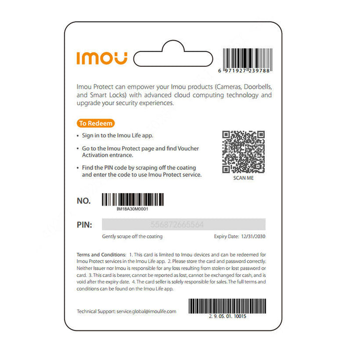 IMOU Protect Basic Gift Card (Annual Plan)