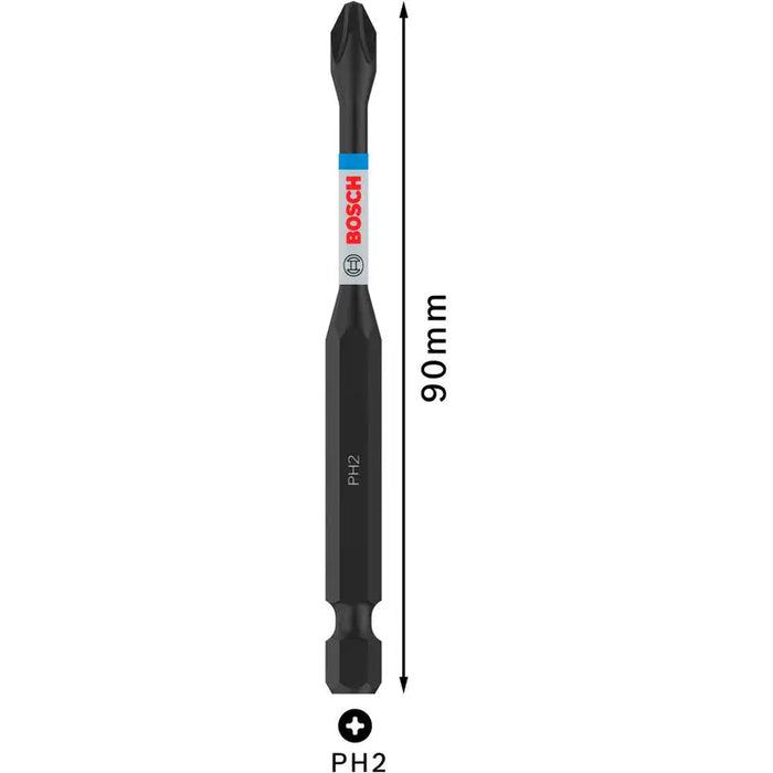 IMPACT BIT PH2 90 MM BOSCH PRO IMPACT - Битове и накрайници<<<Консумативи за електроинструменти<<<Инструменти и