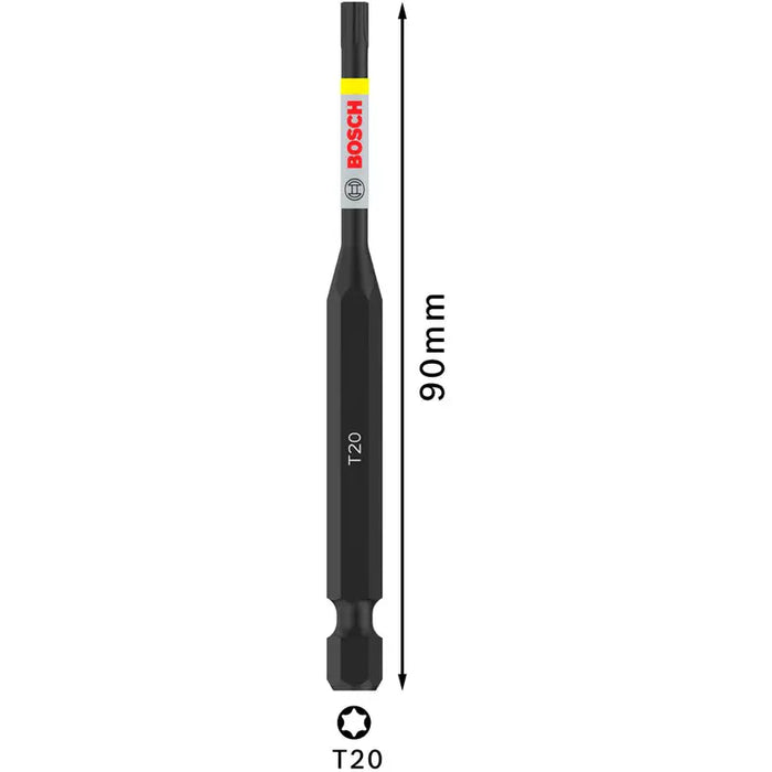IMPACT BIT T20 90 MM BOSCH PRO IMPACT - Битове и накрайници<<<Консумативи за електроинструменти<<<Инструменти и