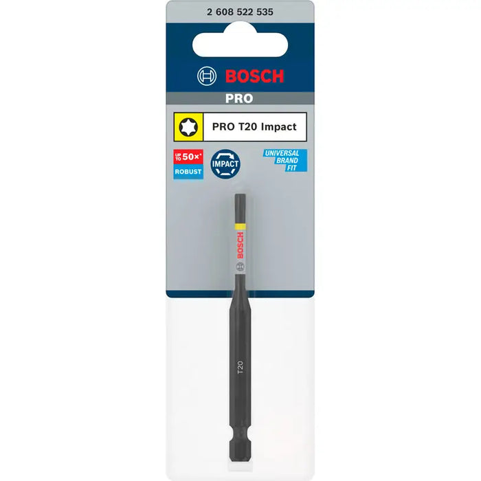 IMPACT BIT T20 90 MM BOSCH PRO IMPACT - Битове и накрайници<<<Консумативи за електроинструменти<<<Инструменти и