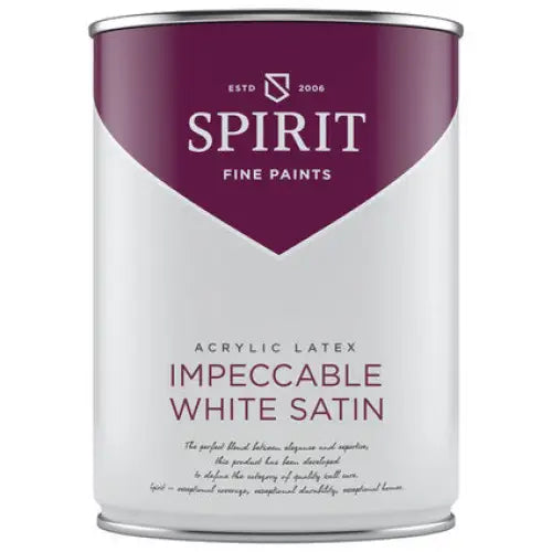 IMPECCABLE WHITE SATIN SPIRIT LATEX PAINT - Бели интериорни бои<<<Интериорни бои<<<Подови и стенни