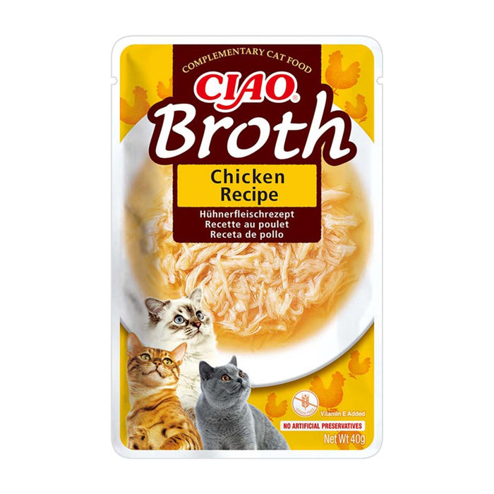 INABA Ciao Broth with chicken, salmon and tuna - cat treats - 10x40g