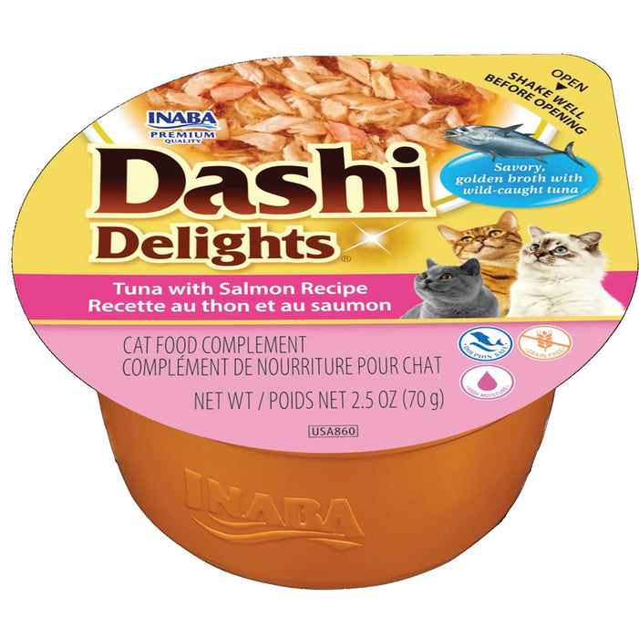 INABA Dashi Delights Tuna with salmon recipe - wet cat food - 70g