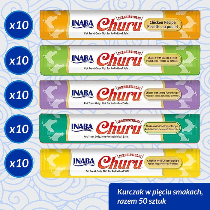 INABA Churu Varieties Chicken - cat treats - 50 x 14g
