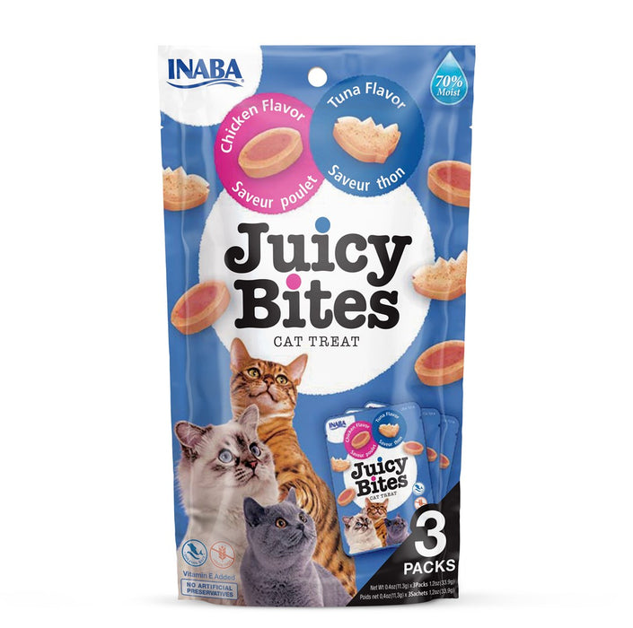 INABA Juicy Bites Chicken and tuna - cat treats - 3 x 11g