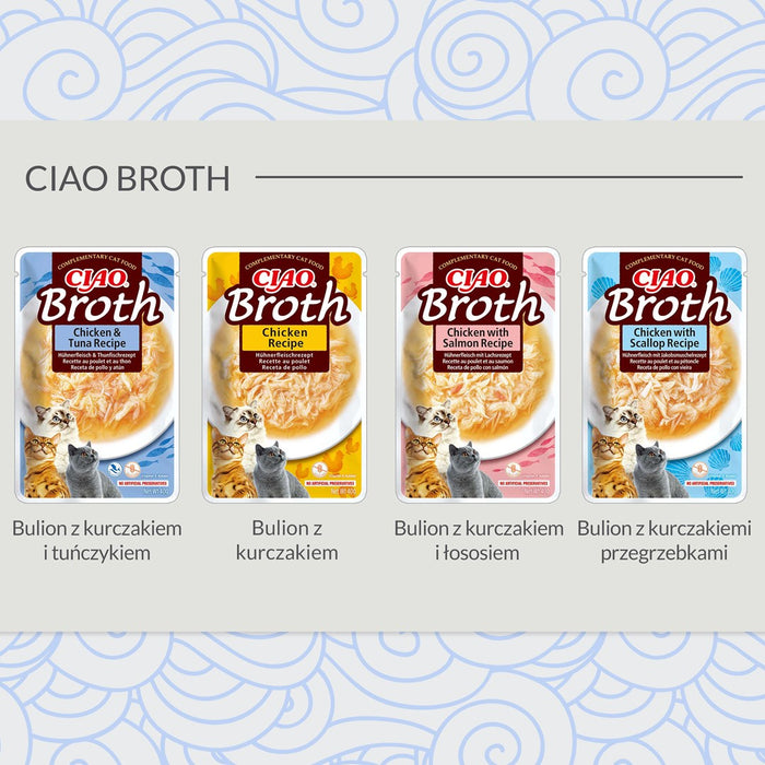 INABA Ciao Broth Chicken & Tuna - cat treats - 40g
