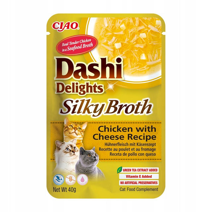 Snack for Cats Inaba Dashi Delights Silky Broth Chicken with Cheese Chicken 40 g