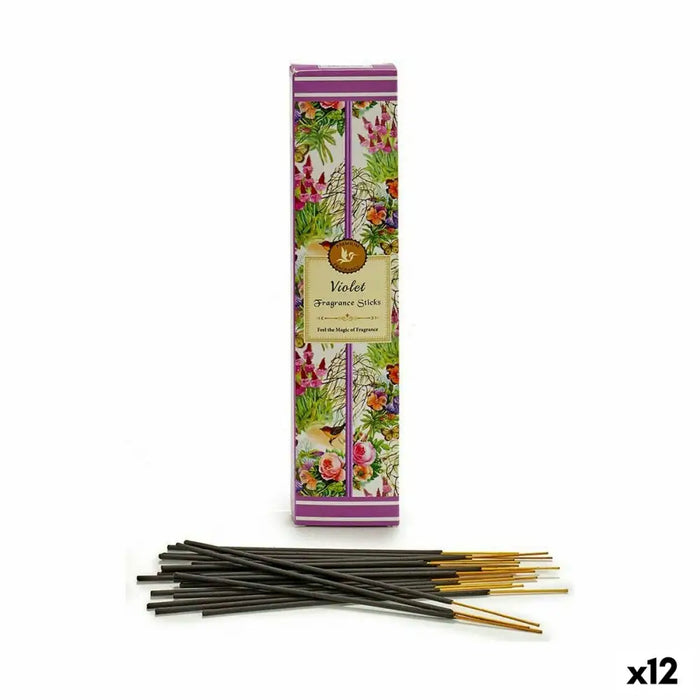 Incense Acorde Violet (12 Units) - Почистване Прахосмукачки И Гладене<<<Дом Градина<<<BigBuy&&&Ароматизатори за въздух