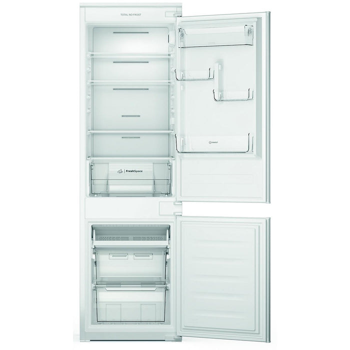 Built-in refrigerator with freezer Indesit INC18 T112***, 250 l, E, No Frost, Yes