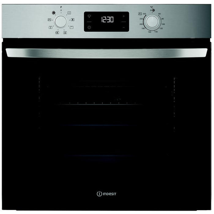 Built-in oven Indesit IO 255HU X, 71, Hydrolitic, Push buttons, A