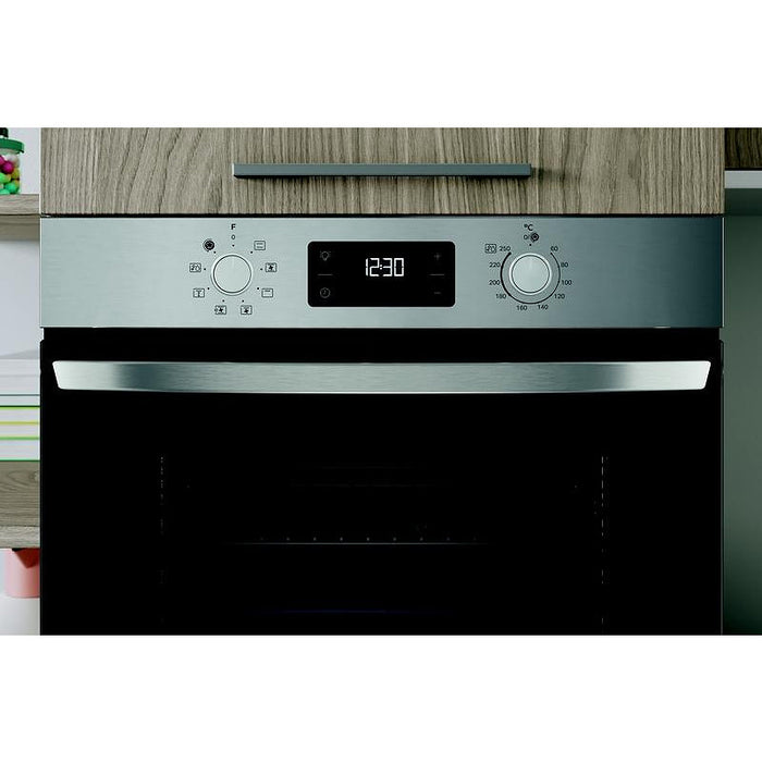 Built-in oven Indesit IO 255HU X, 71, Hydrolitic, Push buttons, A