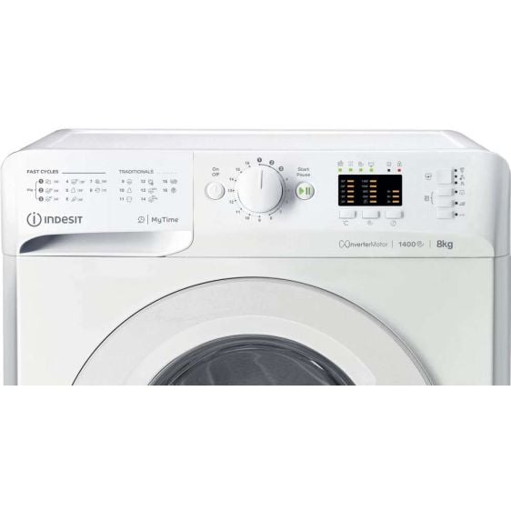 Washing machine INDESIT MTWA 81495 W EU, 8 kg, 1400 rpm.