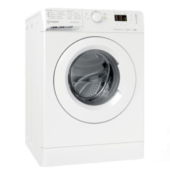 Washing machine INDESIT MTWA 91284 W EE, 9 kg, 1200 rpm.