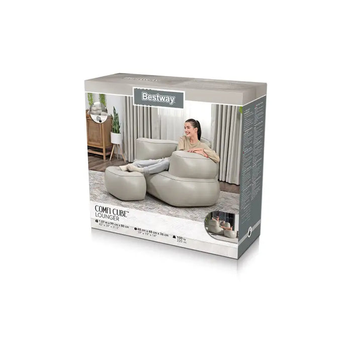INFLATABLE ARMCHAIR 107X99X80CM. BESTWAY 75137 - Надуваеми фотьойли<<<Басейни плажни артикули и