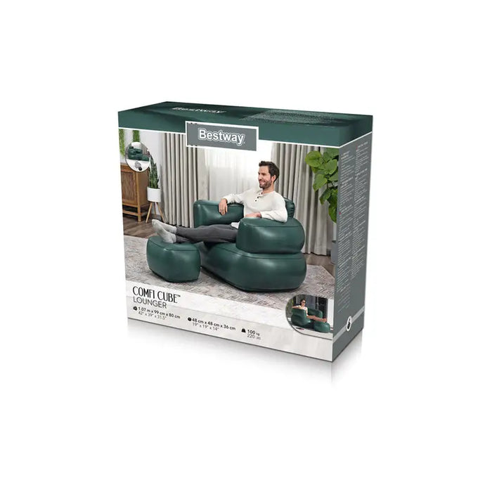 INFLATABLE ARMCHAIR 107X99X80CM. BESTWAY 75137 - Надуваеми фотьойли<<<Басейни плажни артикули и