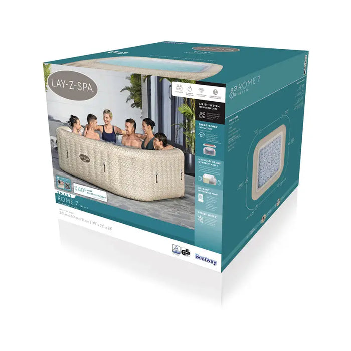 INFLATABLE JACUZZI 201X71CM ROME BESTWAY 6001M - Джакузита<<<Басейни плажни артикули и оборудване<<<Градина<<<Praktiker