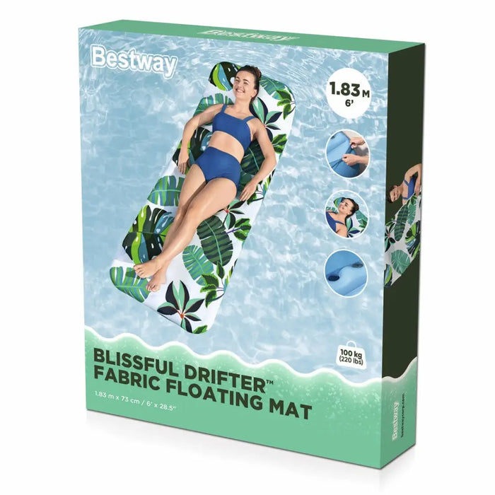 INFLATABLE MATTRESS 183X73CM WITH TEXTILE BESTWAY 43731 - For swimmingZOG-DOP<<<(Games and toys) Garden