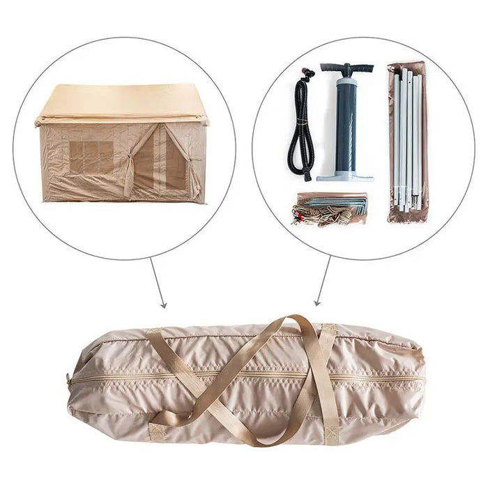 INFLATABLE TENT 290X230X210C 4 SEASON MUHLER G209004 - Палатки<<<Къмпинг<<<Градина<<<Praktiker