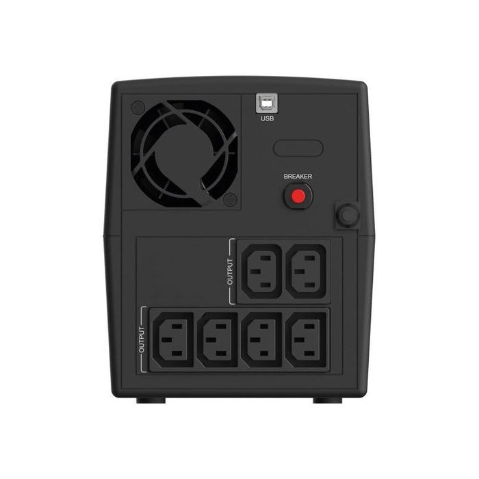 Infosec INF_661147 Backup Power Supply UPS X1+ 1300 IEC, 1300VA, 720W, 6× C13