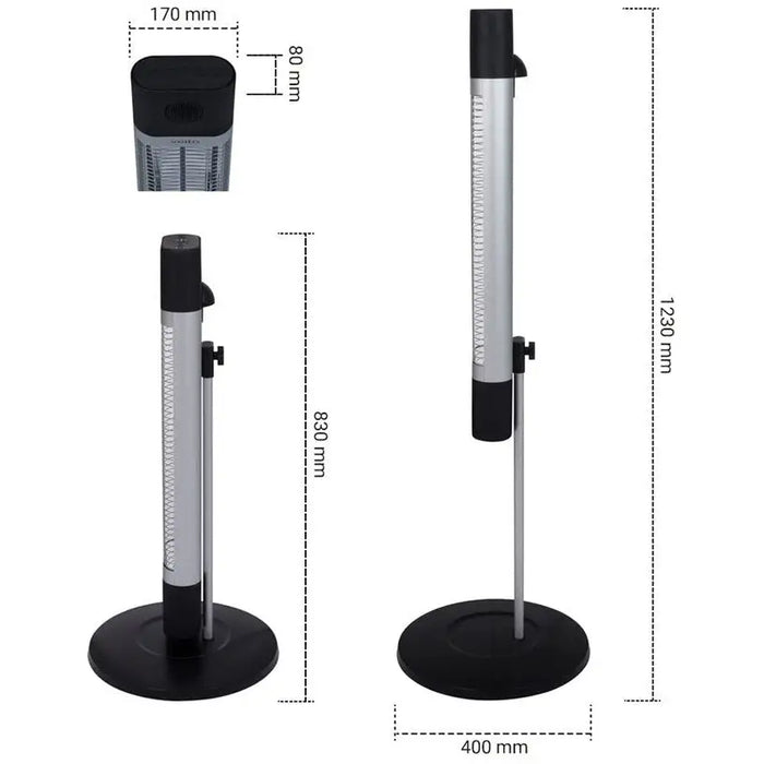 INFRARED HEATER VEITO CH1800RE TIMER 1700.0 W - Инфрачервени отоплители<<<Отопление Охлаждане и