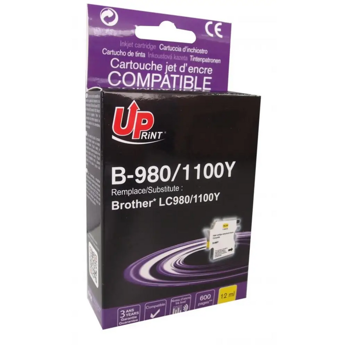 INKTEC ink tank Brother LC1100Y/980Y/67Y/65Y/61Y/38Y Yellow - Касети за струйни принтери<<<Принтери скенери и