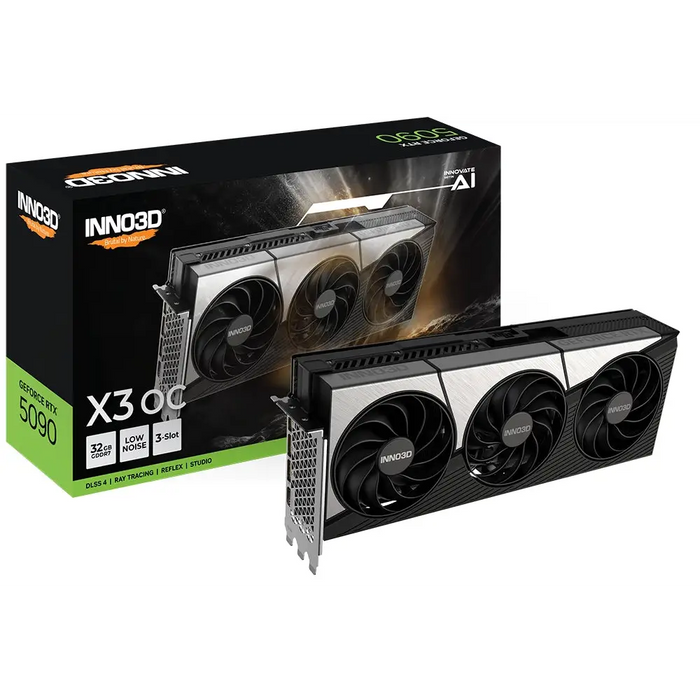 Inno3D GeForce RTX 5090 32GB GDDR7 X3 OC - Видео карти<<<INNO3D компоненти за компютри<<<INNO3D<<<PolyComp&&&Видео